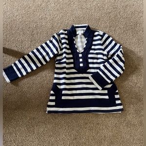 Sail to Sable navy & white striped tunic - size XS extra small. Nautical preppy